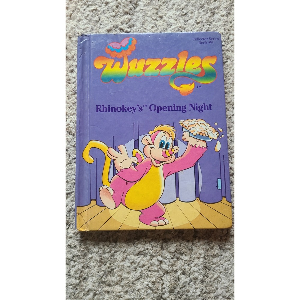 Vintage 1985 Wuzzles Rhinokey's Opening Night Hardcover Book Collector Series #6